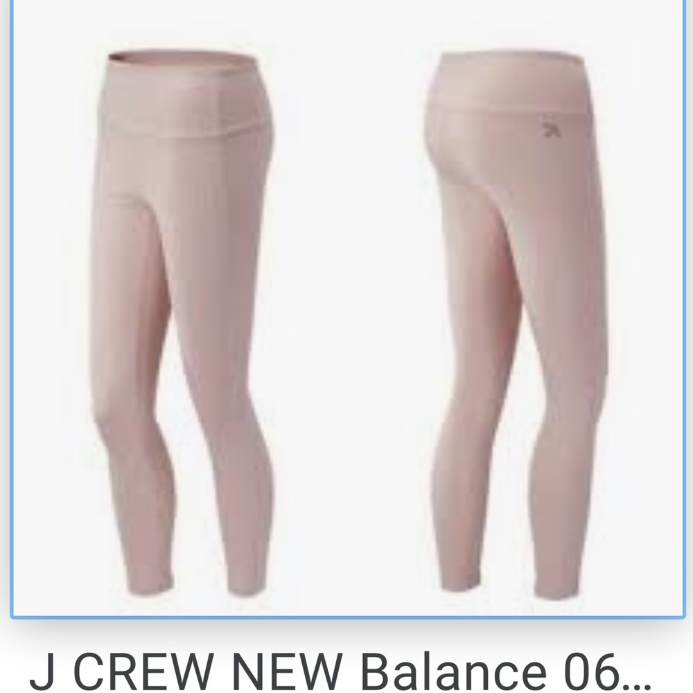 New Balance x J Crew 0683 leggings in pink- XL